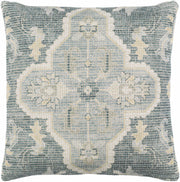 Bigaa Teal Medallion Throw Pillow