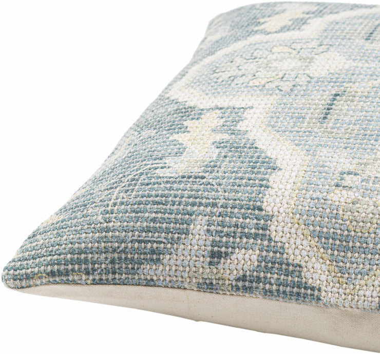 Bigaa Teal Medallion Throw Pillow