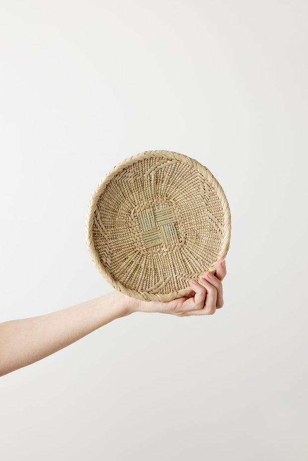 Binga Blonde Natural Woven Wall Basket