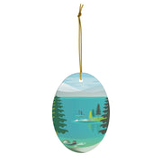 Lake Tahoe Ceramic Ornament