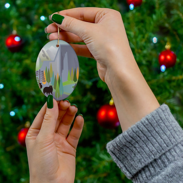 Yosemite National Park Ceramic Ornament