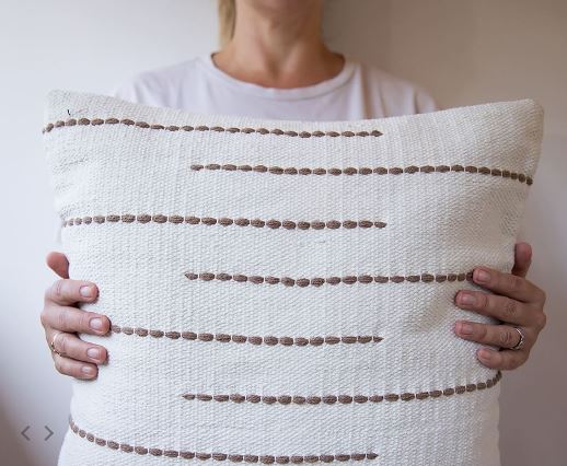 Zuri Hand-Loomed Wool Throw Pillow