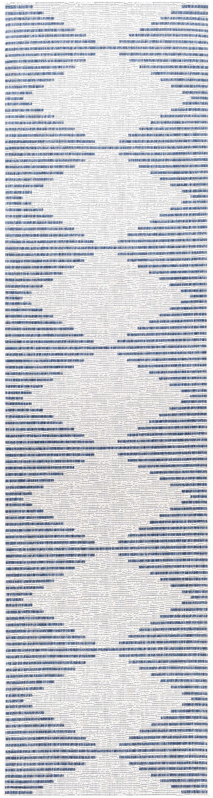 Stephan Blue & Cream Outdoor Rug