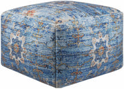 Cuddington Sky Blue Woven Pouf