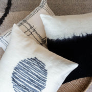 Eclipse Dip-Dyed Organic Wool Throw Pillow