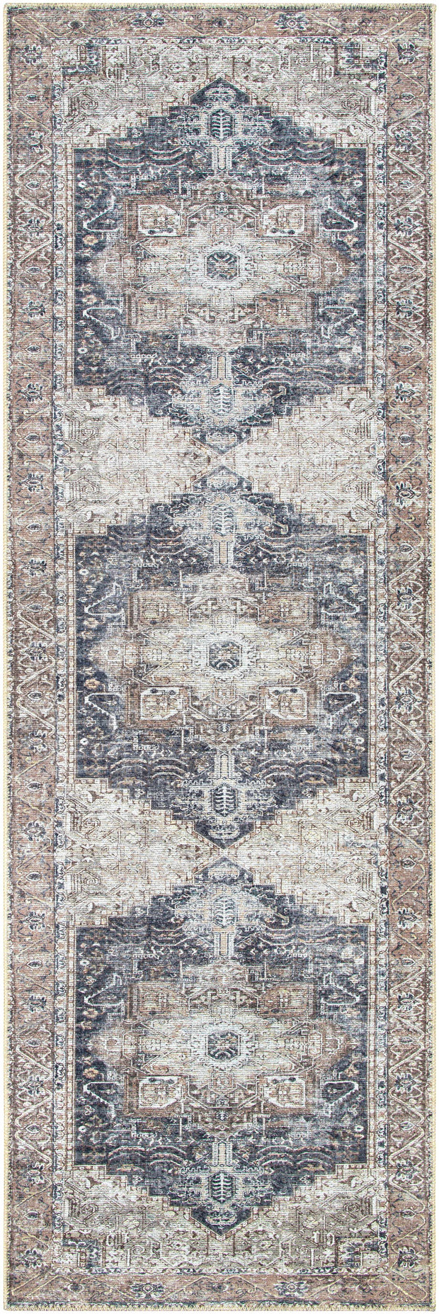 Beige Rosman Washable Area Rug - Promo