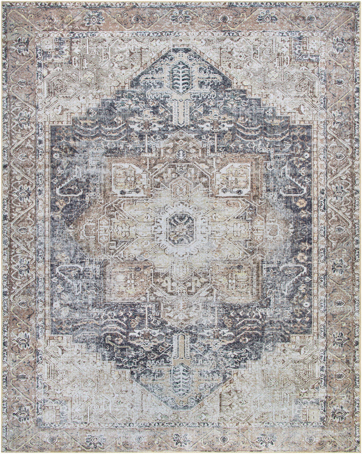 Beige Rosman Washable Area Rug - Promo