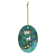 Santa Barbara Ceramic Ornament
