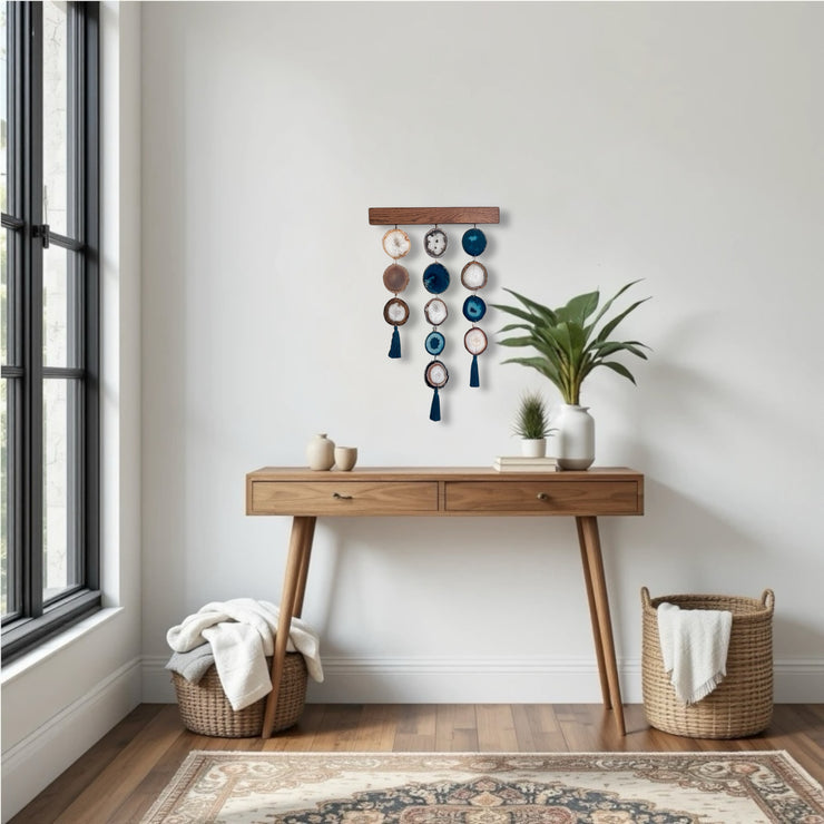 a room with a table and a rug on the floor