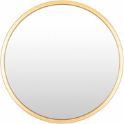 Guindarohan Gold Frame Round Mirror