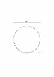 Guindarohan Gold Frame Round Mirror