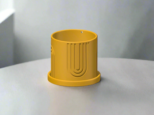 Indoor Hanging Planter for Indoor, 4 or 5 inch Hanging Plant Pot Unique Gift, 3D Printed Planter, Outdoor Patio Decor, Cottagecore Decor,BOW
