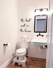 The Best Seat in The House Bathroom Sign