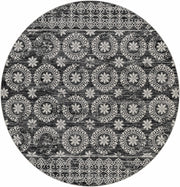 Kahraman Black & White Washable Rug