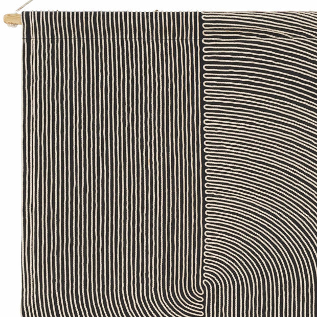 Lanse Black and White Geometric Wall Hanging