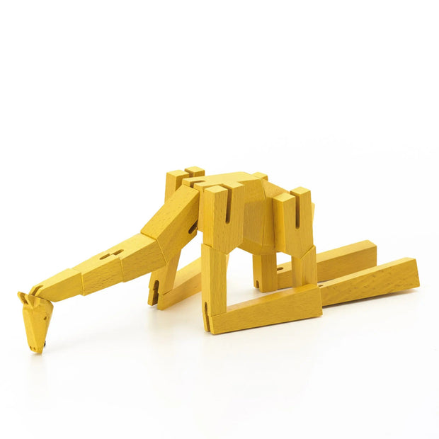 Modern Wooden Giraffe Decor – Interactive Puzzle & Art Piece