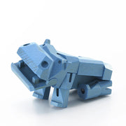 Modern Wooden Hippo Decor – Interactive Puzzle & Art Piece