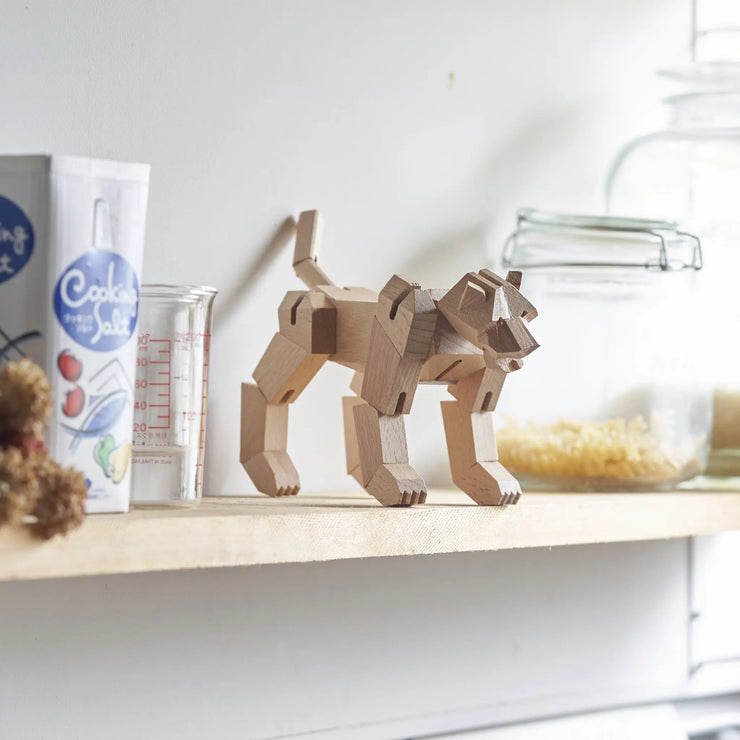 Modern Wooden Tiger Decor – Interactive Puzzle & Art Piece