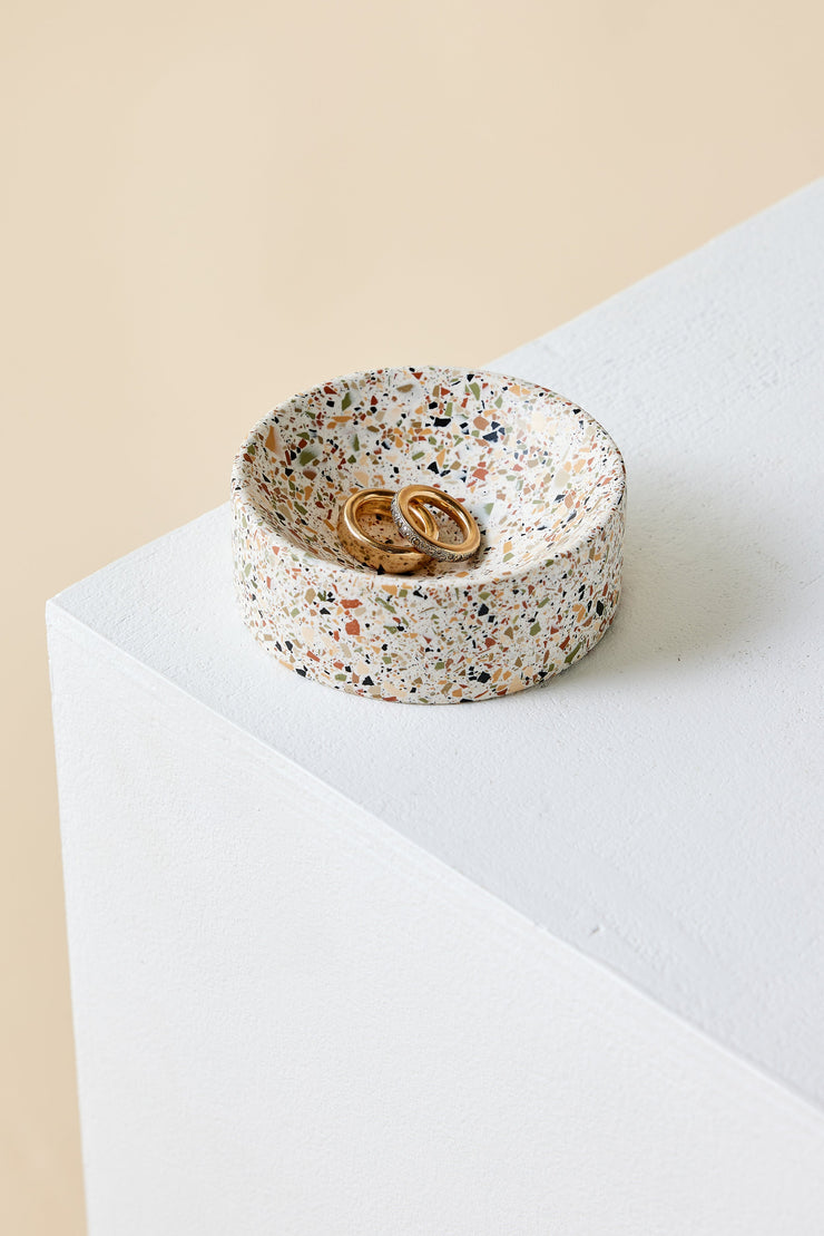 Neutral Terrazzo Trinket Bowl