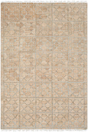 Rice Dusty Sage Fringed Jute Carpet