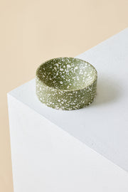Olive Green Terrazzo Trinket Bowl