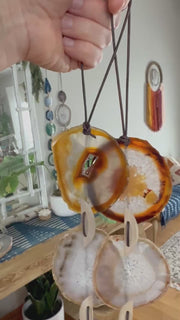 Natural Agate x Bell Garland Wall Hanging