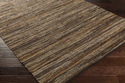 Hand Woven Leather Rag Rug