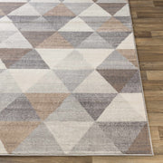 Sells Gray&Brown Triangles Area Carpet