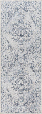 Ankti Aqua Washable Area Rug - Clearance
