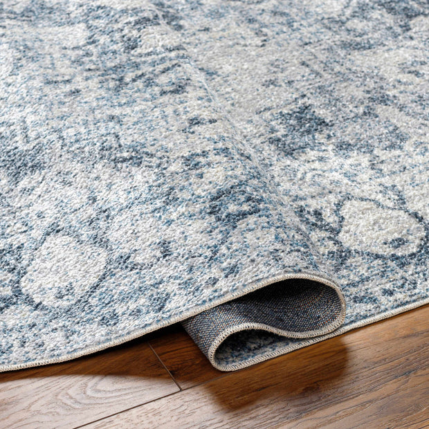 Ankti Aqua Washable Area Rug - Clearance