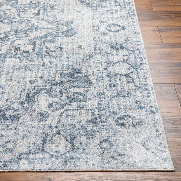 Ankti Aqua Washable Area Rug - Clearance