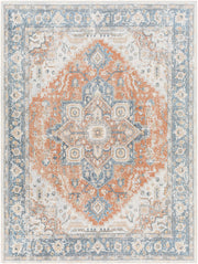 Ezri Rust Washable Area Rug
