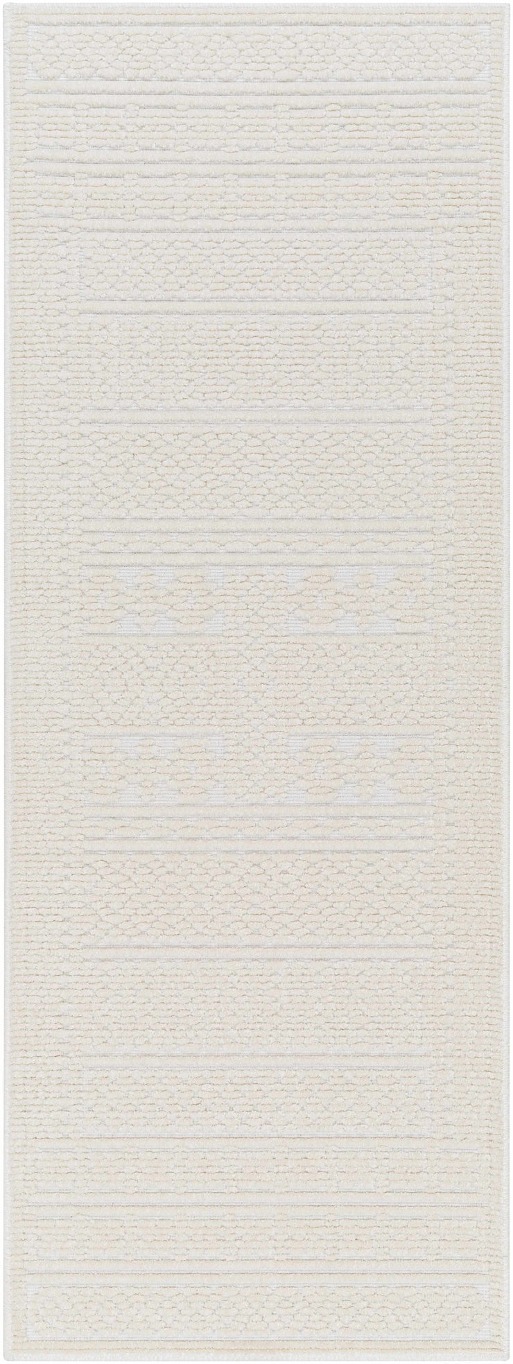 Bahar Cream Washable Area Rug