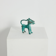 Mini Benin Bronze Metal Leopard Figurine