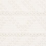 Sumiton White Textured Crochet Cotton Throw Pillow