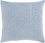 Toodyay Textured Light Blue Square Throw Pillow