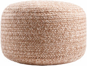 Tonanitla Natural Fiber Blush Knitted Pouf