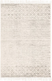 Valyermo Beige Hand Woven Cotton Rug