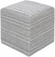 Waterfall Woven Cotton Pouf