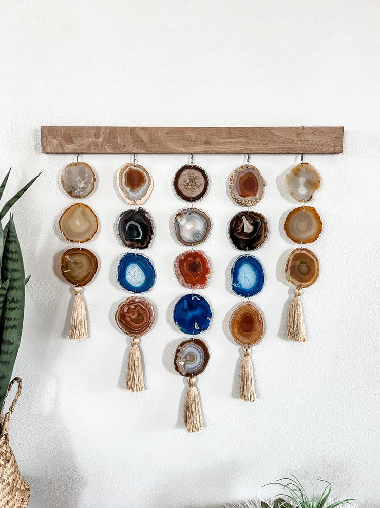 Uma Agate Wall Hanging | Denim Uma Wall Hanging Mod North & Co.