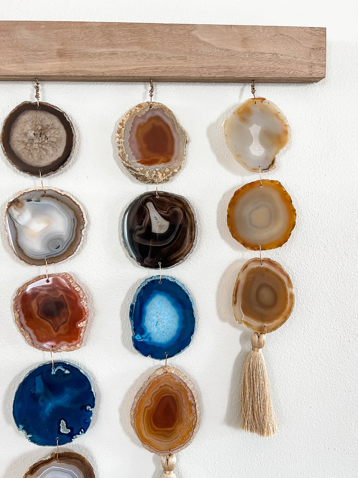 Uma Agate Wall Hanging | Denim Uma Wall Hanging Mod North & Co.