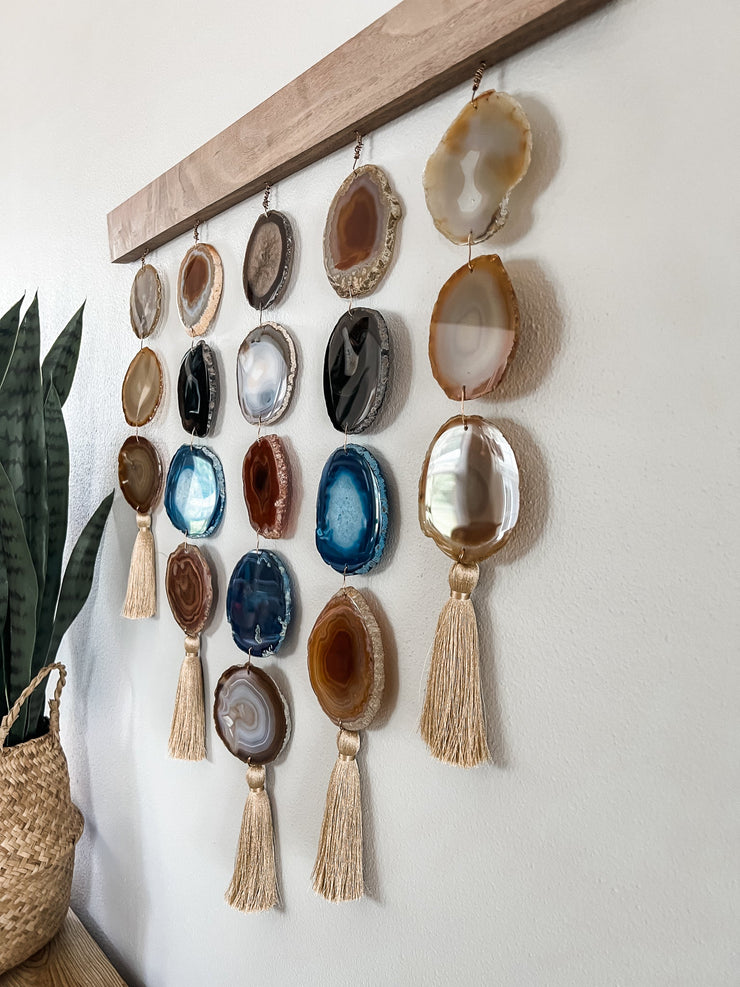 Uma Agate Wall Hanging | Denim Uma Wall Hanging Mod North & Co.
