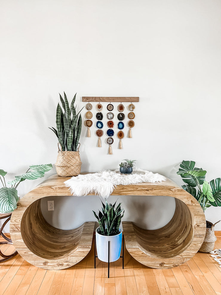 Uma Agate Wall Hanging | Denim Uma Wall Hanging Mod North & Co.