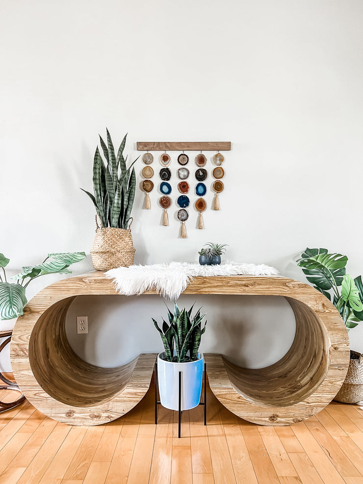 Uma Agate Wall Hanging | Denim Uma Wall Hanging Mod North & Co.