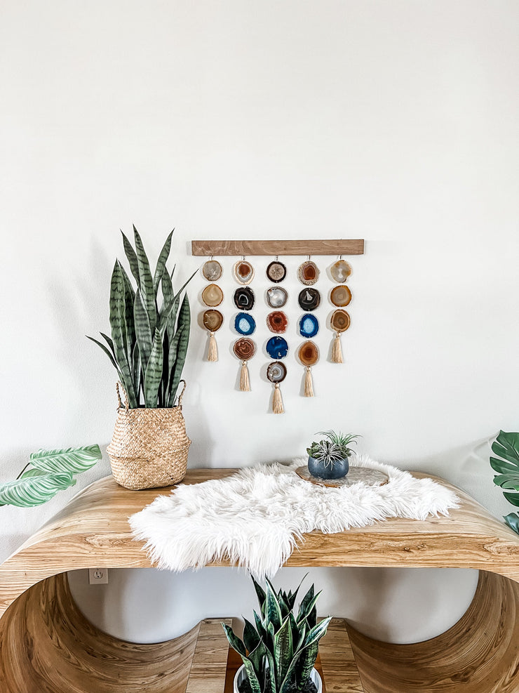 Uma Agate Wall Hanging | Denim Uma Wall Hanging Mod North & Co.