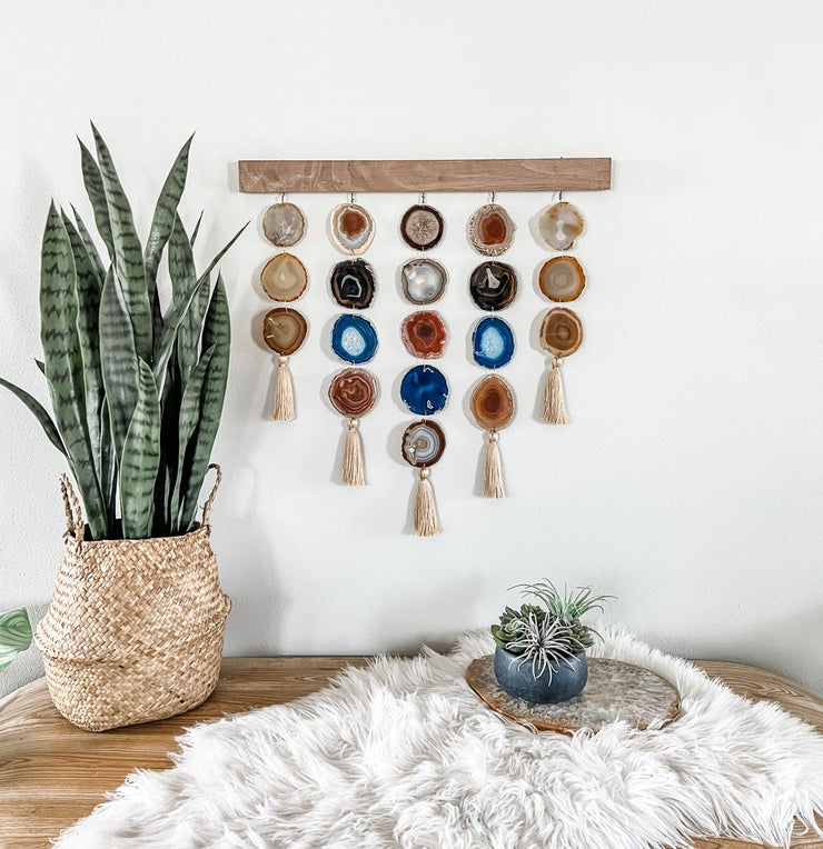Uma Agate Wall Hanging | Denim Uma Wall Hanging Mod North & Co.