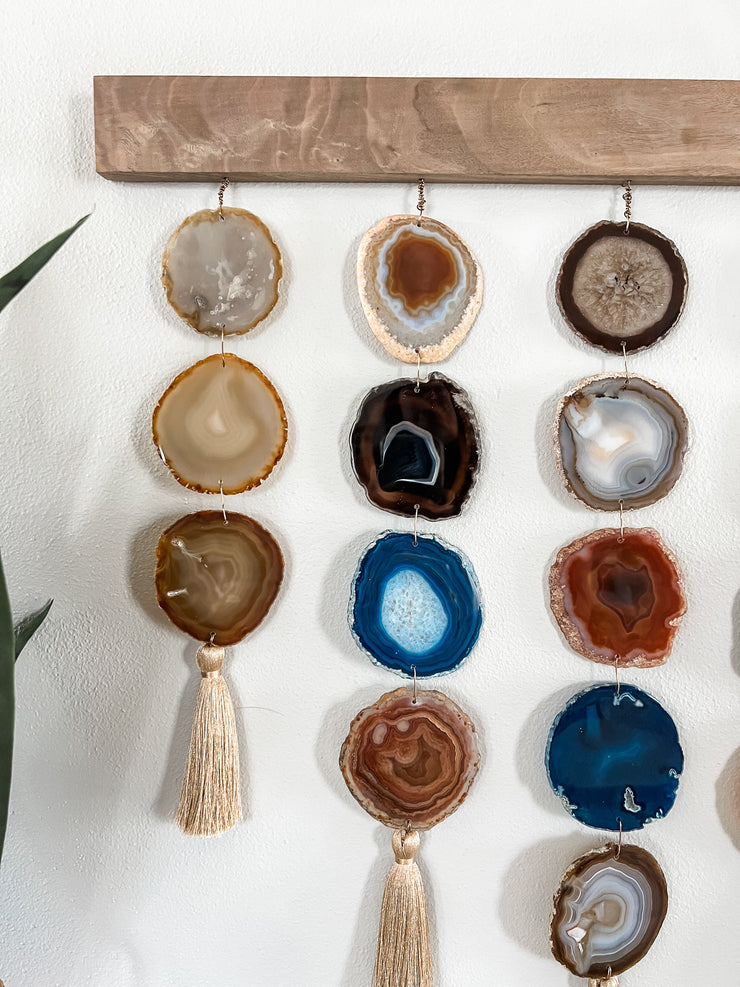 Uma Agate Wall Hanging | Denim Uma Wall Hanging Mod North & Co.