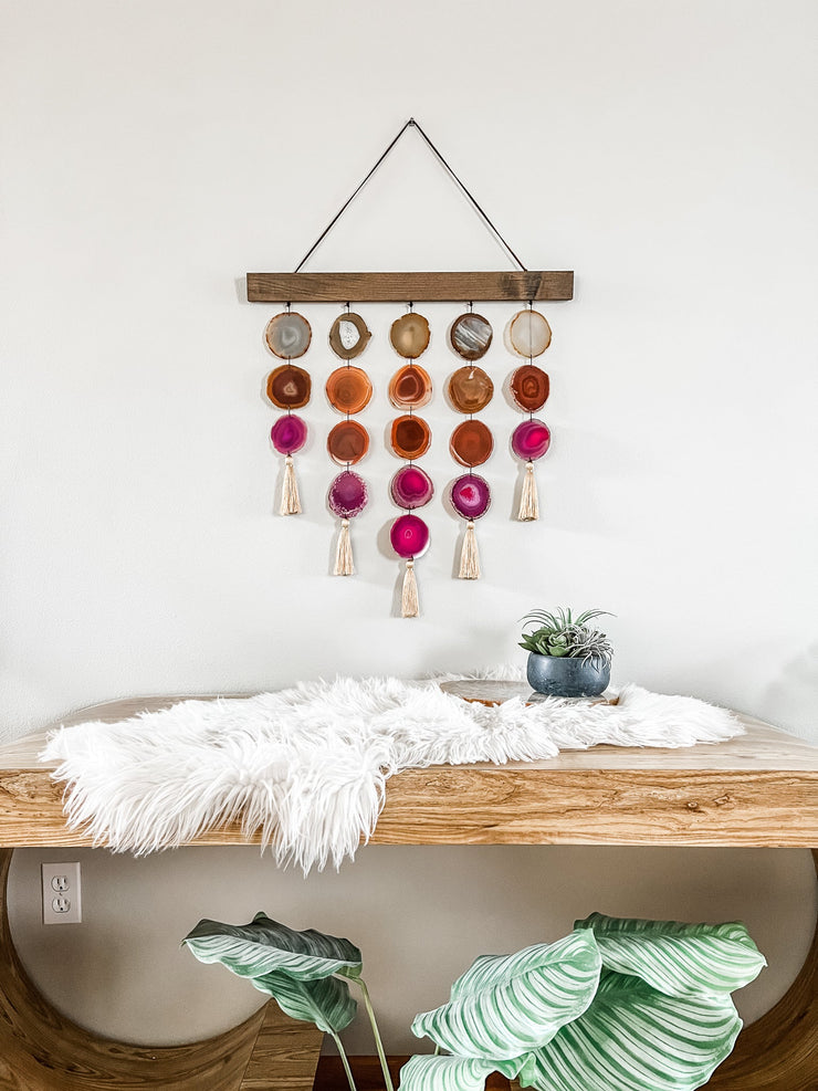 Uma Agate Wall Hanging | Magenta Garland Mod North & Co.