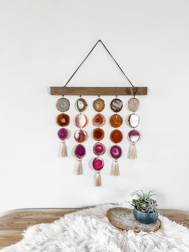 Uma Agate Wall Hanging | Magenta Garland Mod North & Co.