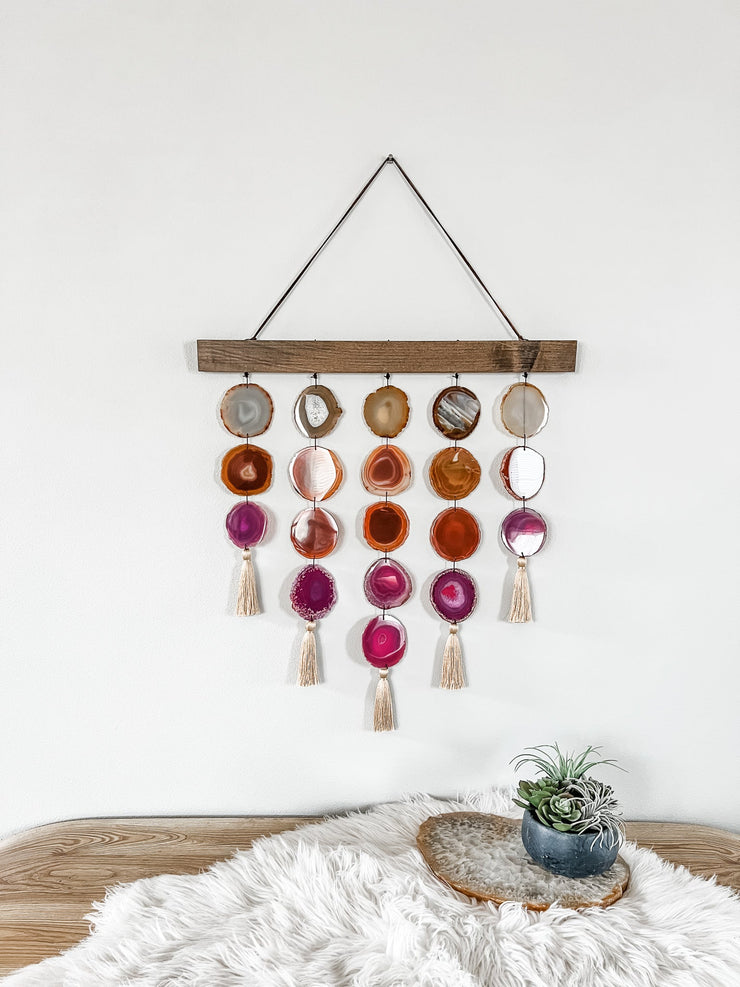 Uma Agate Wall Hanging | Magenta Garland Mod North & Co.